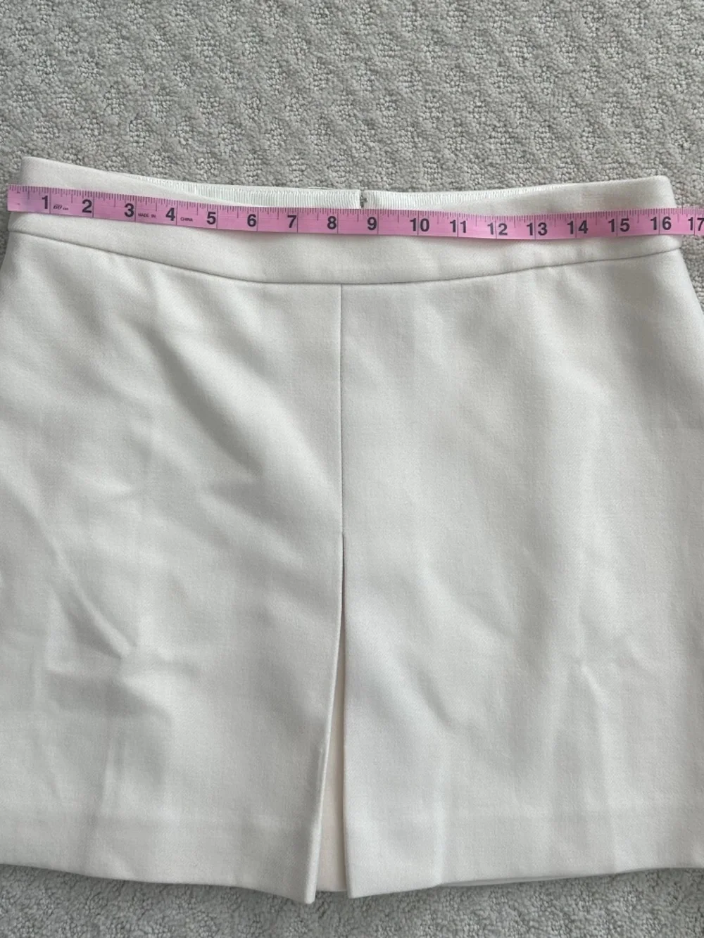 J. Crew 100% Wool Pleated Mini Skirt Ivory 12 Academia Preppy Classic Office NWT